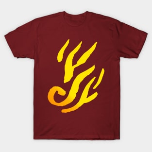 Fire Ornament - Minimal Tribal Style T-Shirt